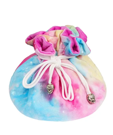 Gameopolis Dice - UDI Rainbow Flannel Dice Bag - Stars