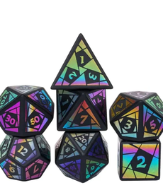 Gameopolis Dice - UDI Obsidian Gemstone Dice - Cutting Pattern
