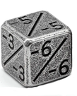 Gameopolis Dice - UDI Gameopolis Dice - D6 Metal Dice - Counters - Silver Minus