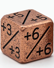 Gameopolis Dice - UDI Gameopolis Dice - D6 Metal Dice - Counters - Copper Plus