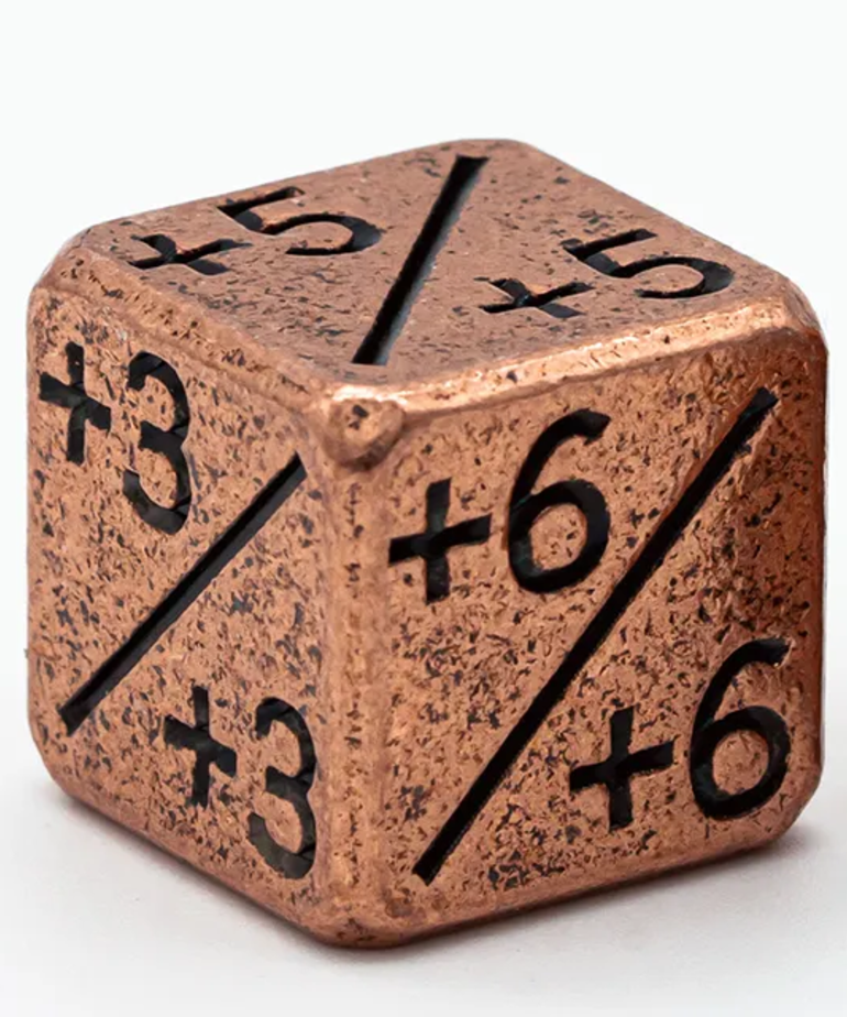 Gameopolis Dice - UDI Gameopolis Dice - D6 Metal Dice - Counters - Copper Plus