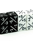 Gameopolis Dice - UDI Gameopolis Dice - Dice Counters - Black & White +1/+1