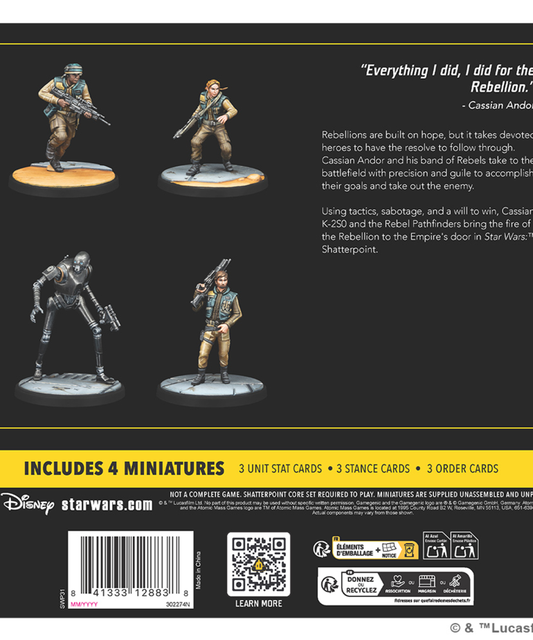 Atomic Mass Games - AMG Star Wars: Shatterpoint - All the Way - Cassian Andor Squad Pack