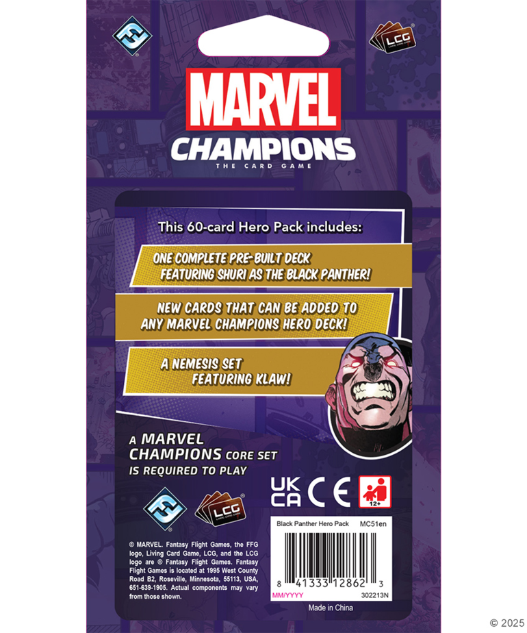 Fantasy Flight Games - FFG Marvel Champions: The Card Game - Black Panther Hero Pack