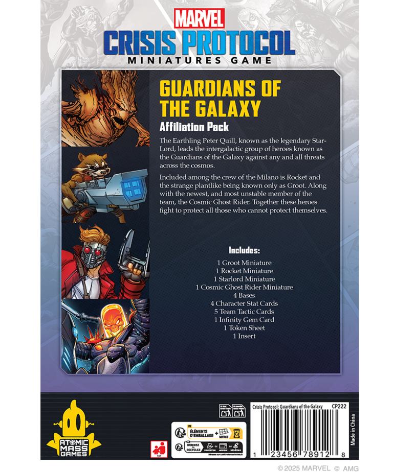 Atomic Mass Games - AMG Marvel: Crisis Protocol - Guardians of the Galaxy Affiliation Pack