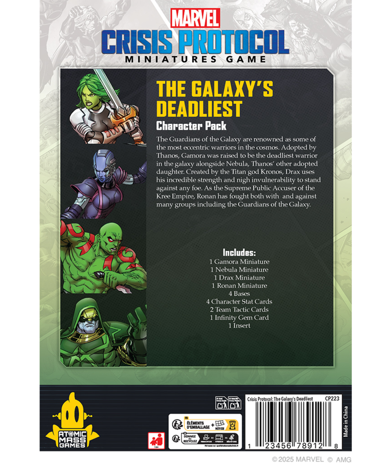 Atomic Mass Games - AMG Marvel: Crisis Protocol - The Galaxy's Deadliest Character Pack