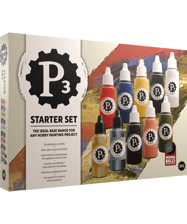 Steamforged Games LTD - STE Steamforged Games - P3 Paints Starter Set Dropper Bottle (10 paints )