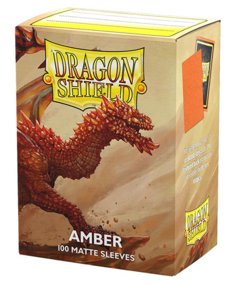 Arcane Tinmen - ATM Dragon Shield: Card Sleeves - Matte (100) - Amber