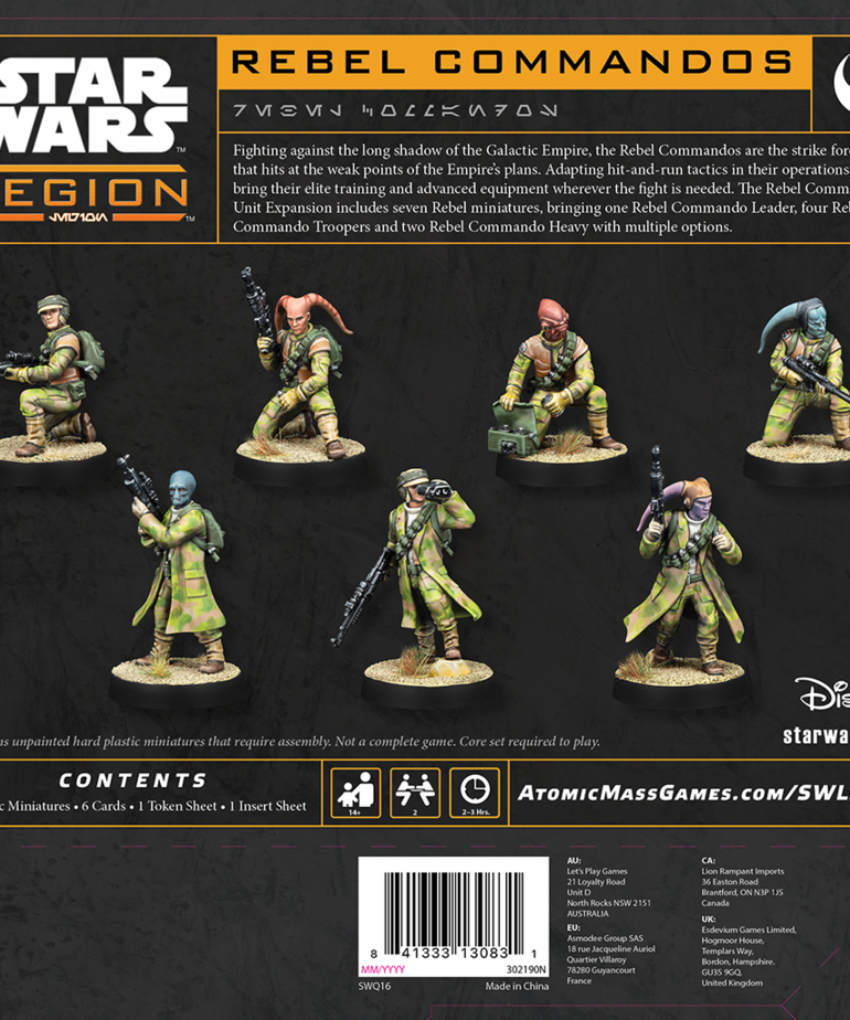 Atomic Mass Games - AMG Star Wars: Legion - Rebel Commandos