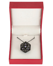 Hymgho Premium Gaming - HYO Hymgho Premium Gaming - Dice Necklace - Dragon's Eye Gunmetal w/ Purple Gems