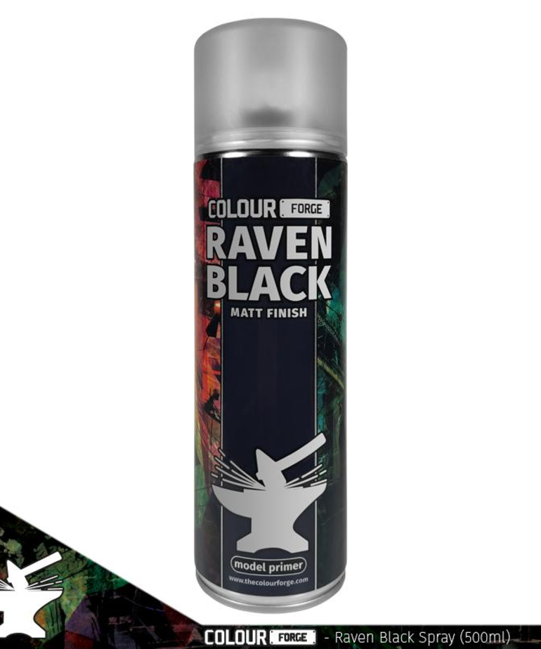 Colour Forge Colour Forge Spray Primer - Raven Black (500 ml)