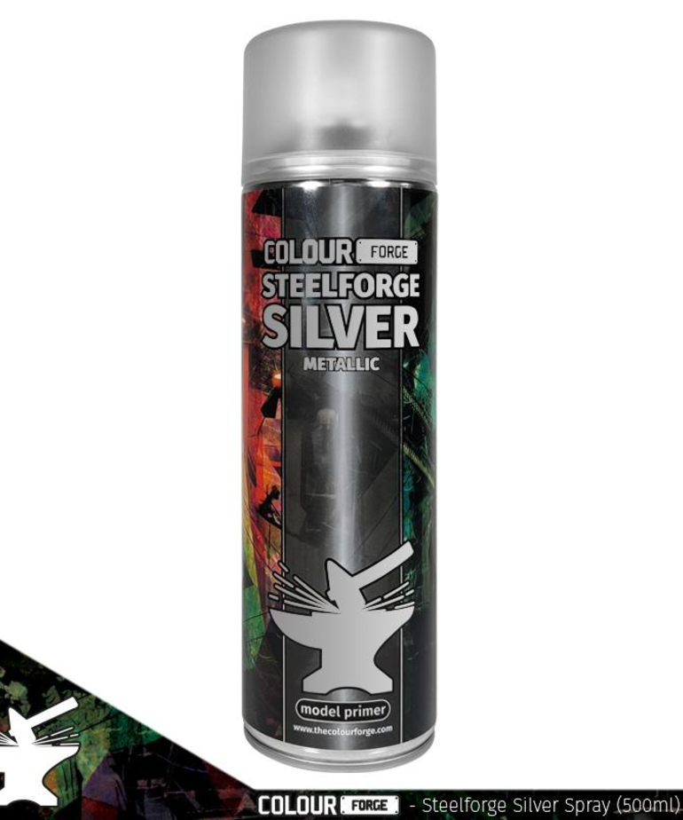 Colour Forge Colour Forge Spray Primer - Steelforge Silver (500 ml)