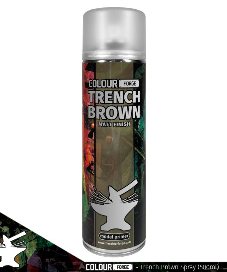 Colour Forge Colour Forge Spray Primer - Trench Brown (500 ml)