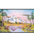 Ultra-PRO - ULP Ultra Pro - Black-Stitched Playmat - Bob Ross Mighty Mountain Lake