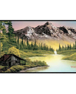 Ultra-PRO - ULP Ultra Pro - Black-Stitched Playmat - Bob Ross Mountain Retreat