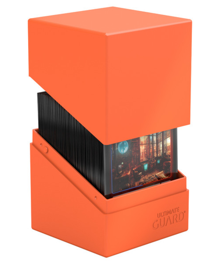 Ultimate Guard - UGD Ultimate Guard - 100+ Boulder Deck Box - Solid Neon Orange