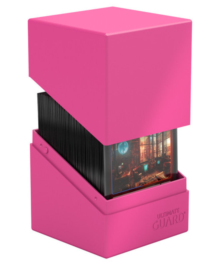 Ultimate Guard - UGD Ultimate Guard - 100+ Boulder Deck Box - Solid Neon Pink