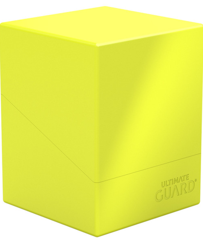 Ultimate Guard - UGD Ultimate Guard - 100+ Boulder Deck Box - Solid Neon Yellow