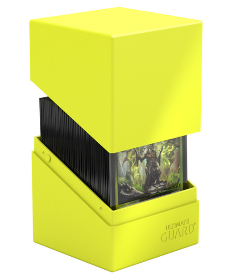 Ultimate Guard - UGD Ultimate Guard - 100+ Boulder Deck Box - Solid Neon Yellow