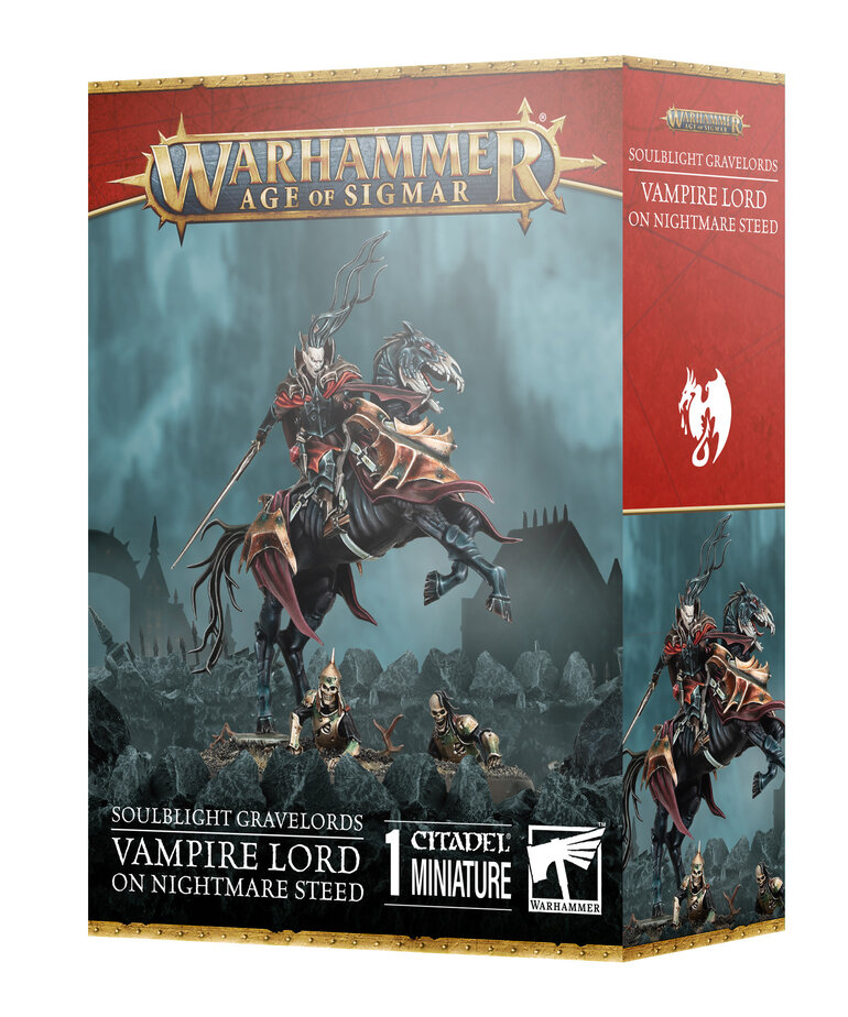 Games Workshop - GAW Warhammer: Age of Sigmar - Soulblight Gravelords - Lord on Nightmare Steed