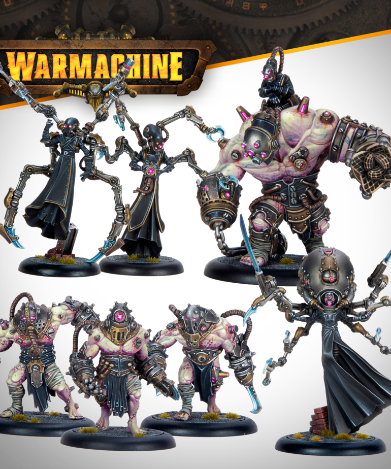 Steamforged Games LTD - STE Warmachine - Cryx Necrofactorium & Dark Operations - Cephalyx Hive Mind Cadre