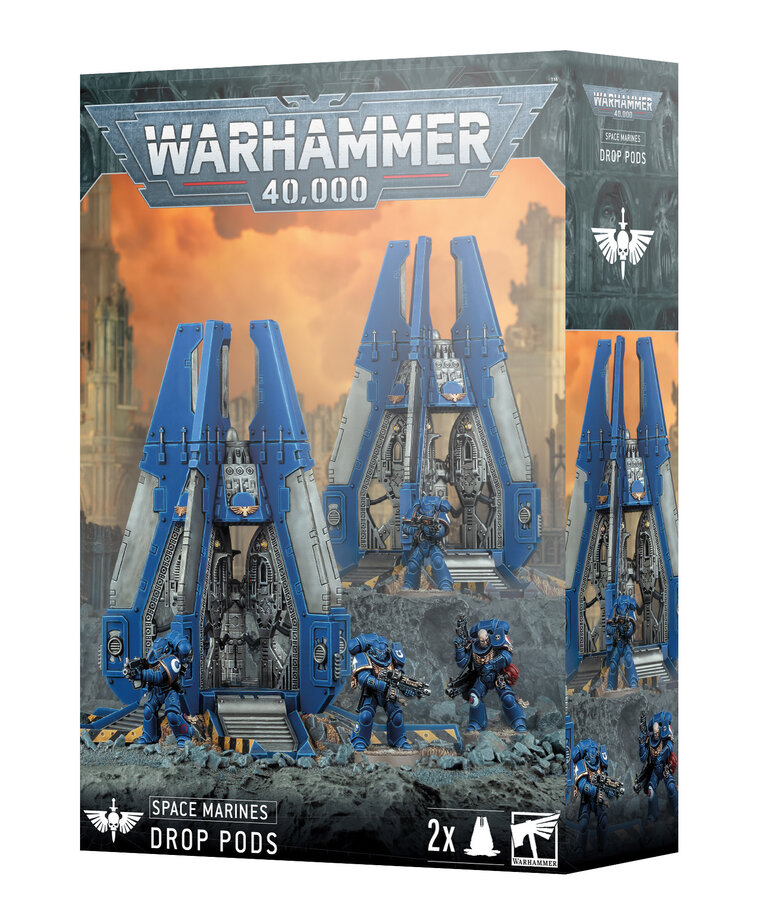 Games Workshop - GAW Warhammer 40K - Space Marines - Drop Pods