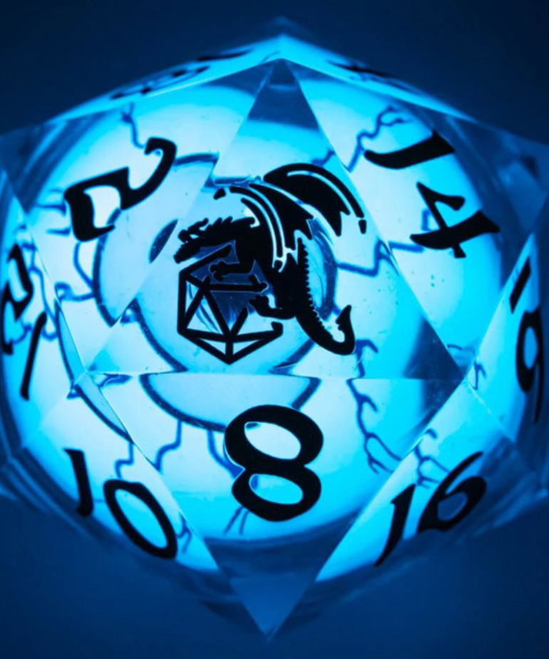 Hymgho Premium Gaming - HYO Hymgho Premium Gaming - D20 55mm LED Resin - Always Watching Blue Eyes