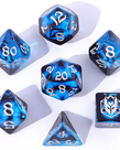 Hymgho Premium Gaming - HYO Hymgho Premium Gaming - Polyhedral 7-Die Set - Wyrmforged: Dragon Eye Blue
