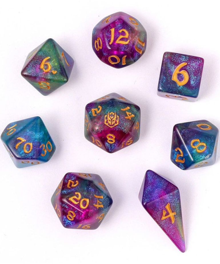 Hymgho Premium Gaming - HYO Hymgho Premium Gaming - Polyhedral 8-Die Set - Wyrmforged: Siren's Melody
