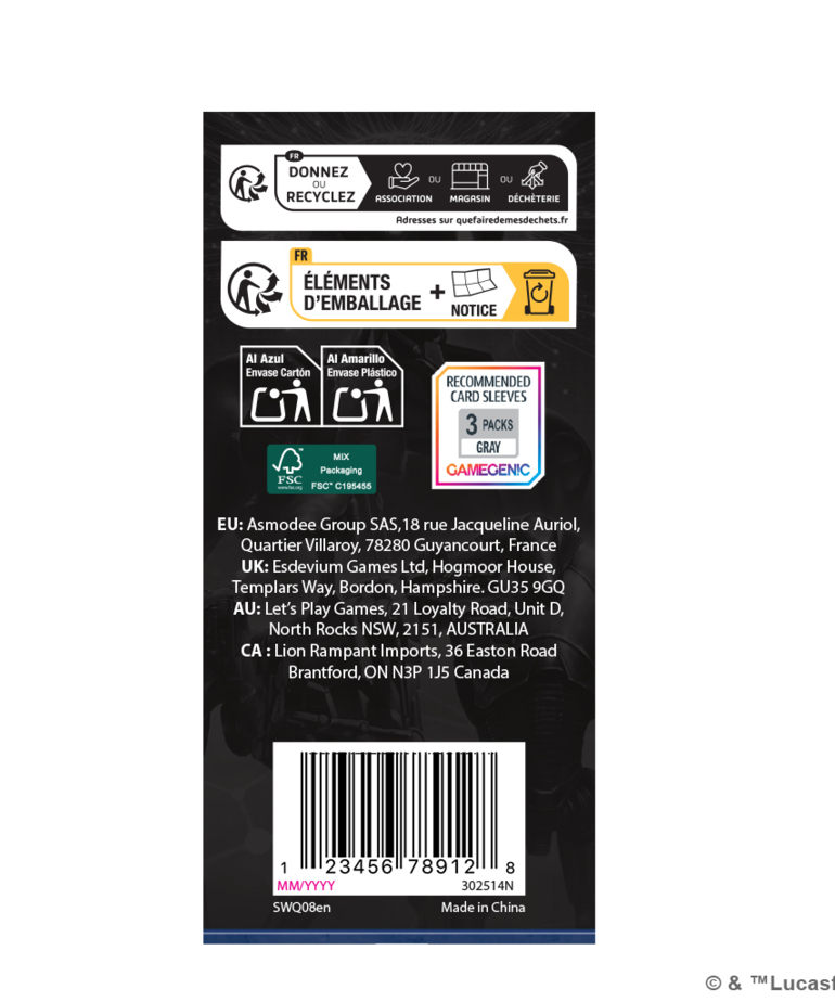 Star Wars Legion Separatist Alliance Card Pack Discount Games Inc