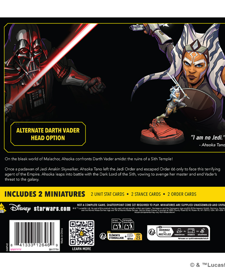 Atomic Mass Games - AMG Star Wars: Shatterpoint - I Am No Jedi - Ahsoka Tano Duel Pack