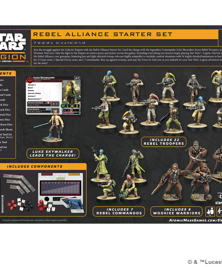Atomic Mass Games - AMG Star Wars: Legion - Rebel Alliance Starter Set