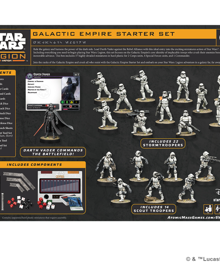 Atomic Mass Games - AMG Star Wars: Legion - Galactic Empire Starter Set