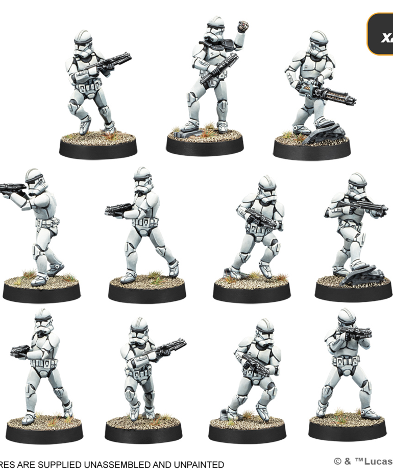 Atomic Mass Games - AMG Star Wars: Legion - Galactic Republic Starter Set