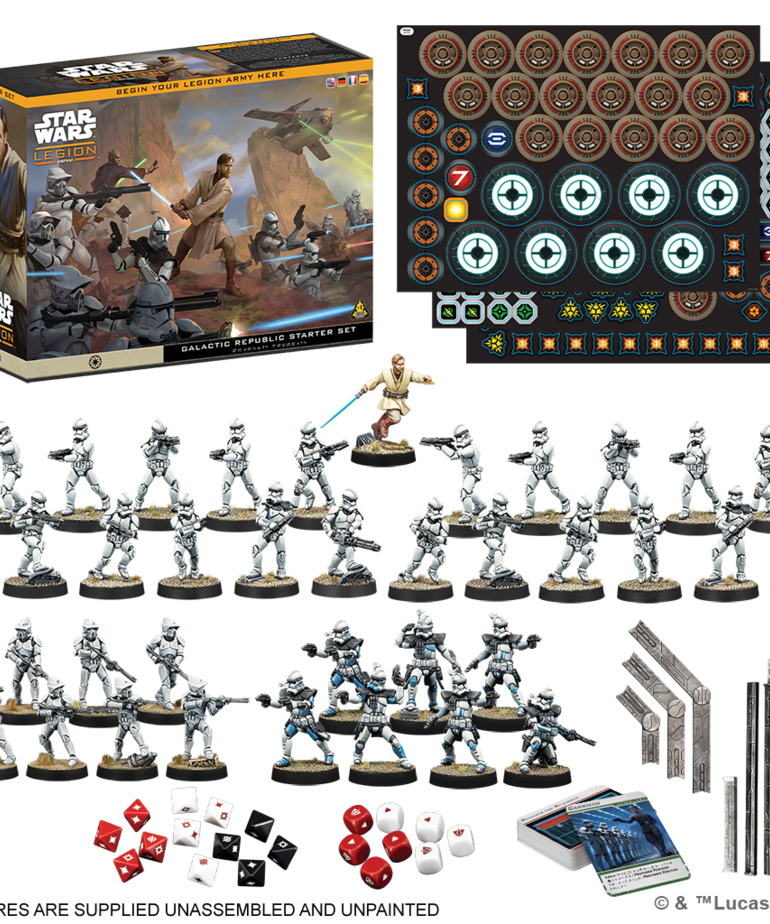 Atomic Mass Games - AMG Star Wars: Legion - Galactic Republic Starter Set