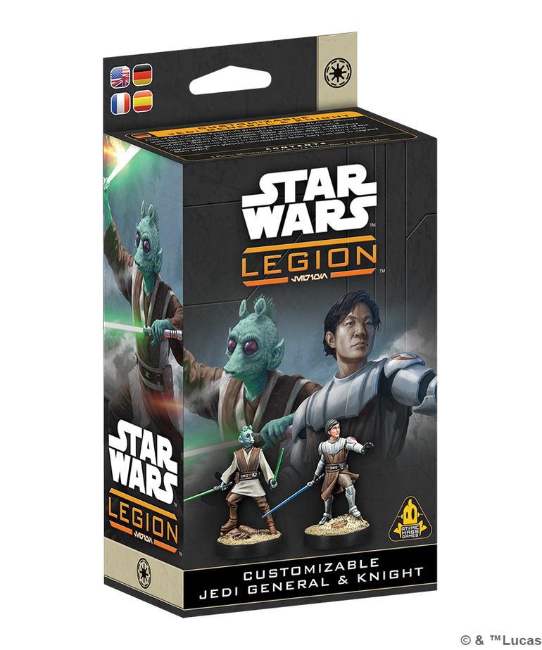 Atomic Mass Games - AMG Star Wars: Legion - Customizable Jedi General & Knight