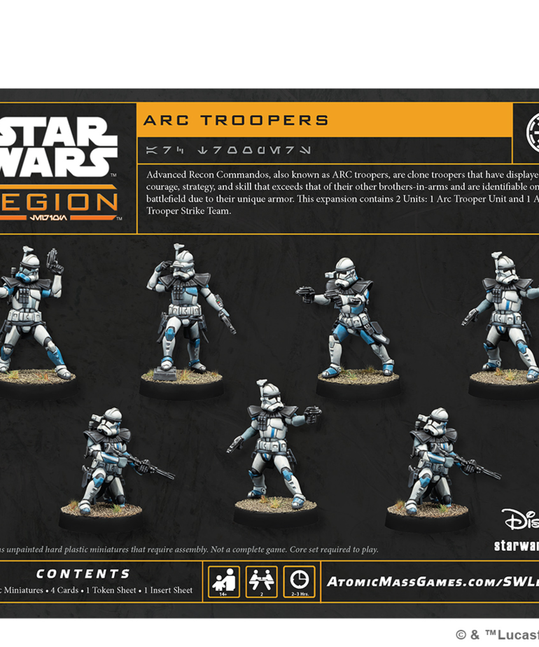 Atomic Mass Games - AMG PRESALE Star Wars: Legion - ARC Troopers Unit Expansion 01/16/2026