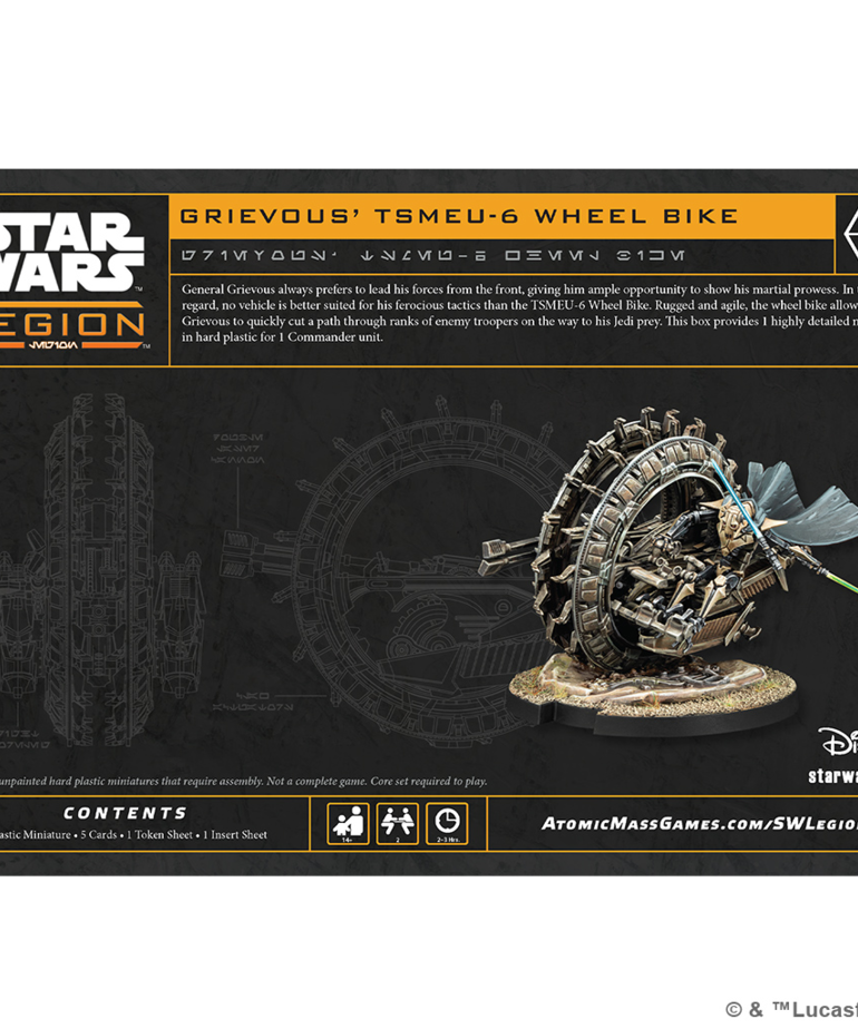 Atomic Mass Games - AMG Star Wars: Legion - General Grievous' TSMEU-6 Wheel Bike