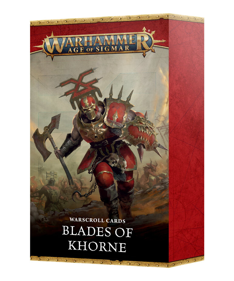 Games Workshop - GAW Warhammer: Age of Sigmar - Warscroll Cards - Blades of Khorne