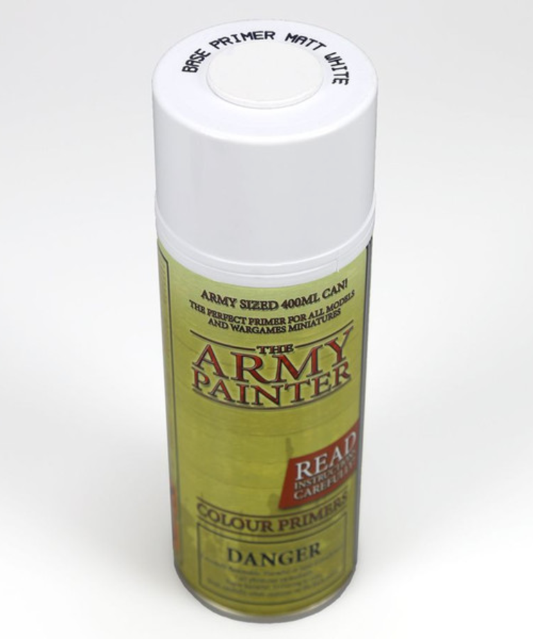 The Army Painter - AMY The Army Painter - Base Primer Spray - Matte White Undercoat