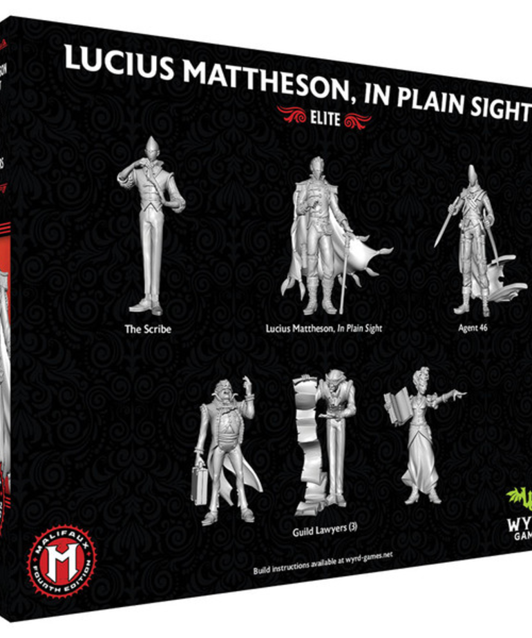 Wyrd Miniatures - WYR Malifaux 4E - Guild - Lucius Mattheson, In Plain Sight