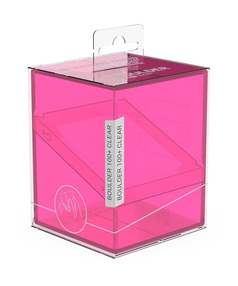 Ultimate Guard - UGD Ultimate Guard - 100+ Boulder Deck Box - Clear Rhodonite