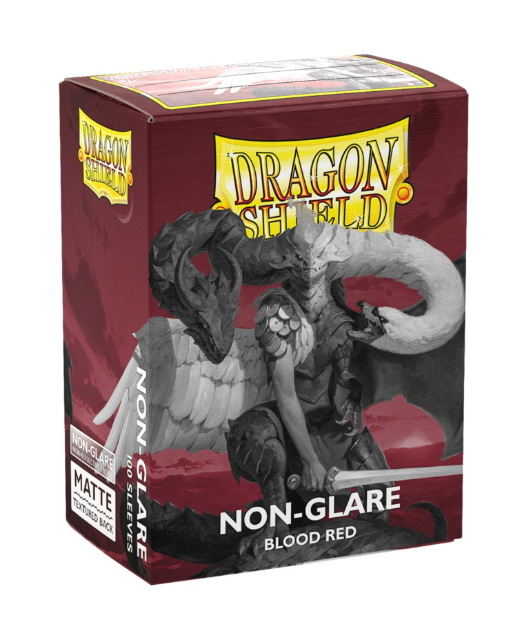 Arcane Tinmen - ATM Dragon Shield Card Sleeves - Standard Matte Non-Glare - Blood Red (100)