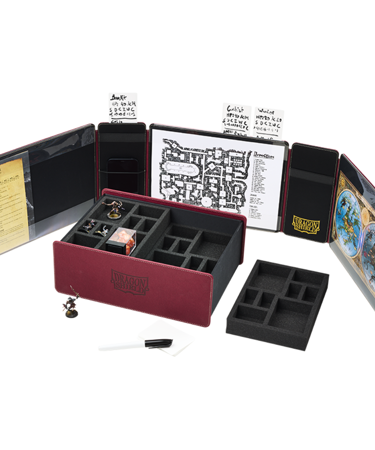 Arcane Tinmen - ATM Dragon Shield - RPG Game Master Companion - Blood Red