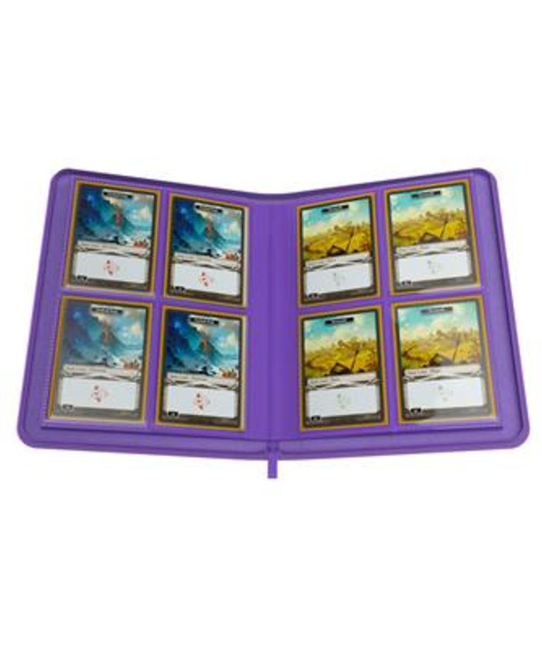 Gamegenic - GG Gamegenic - Zip-Up Album - 8-Pocket Purple