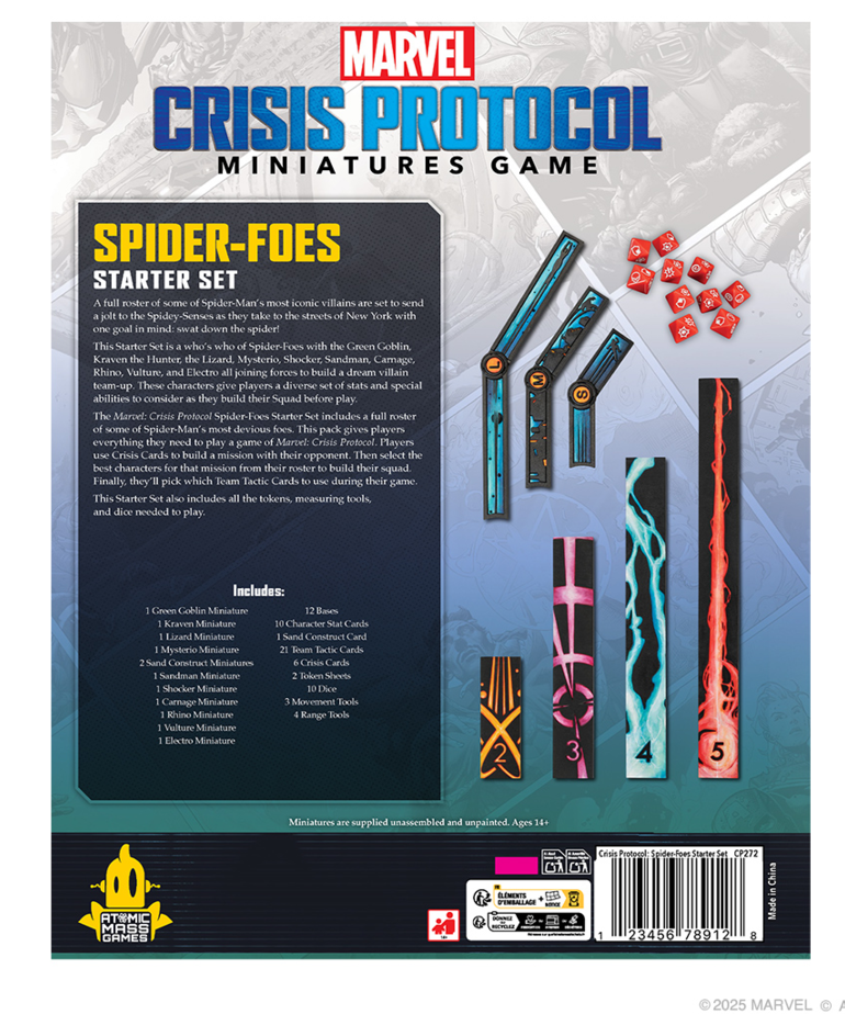 Atomic Mass Games - AMG Marvel: Crisis Protocol - Spider Foes Starter Set