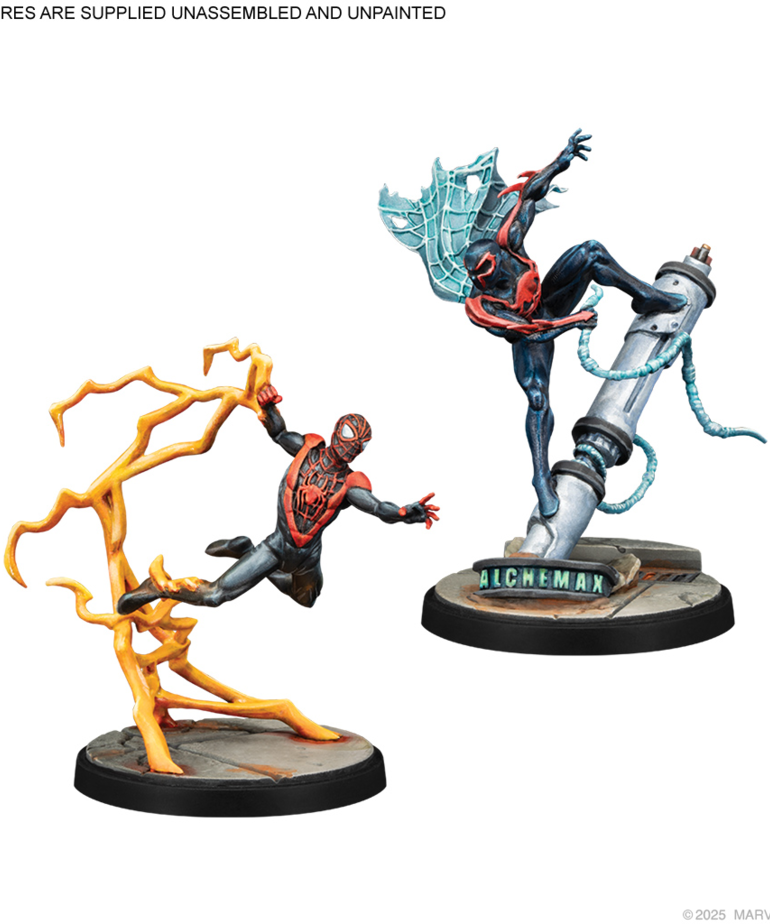Atomic Mass Games - AMG Marvel: Crisis Protocol - Prowler, Spider-Man 2099 & Ultimate Spider-Man Character Pack