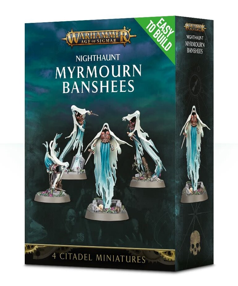 Games Workshop - GAW Warhammer Age of Sigmar - Nighthaunt - Myrmourn Banshees - Easy to Build
