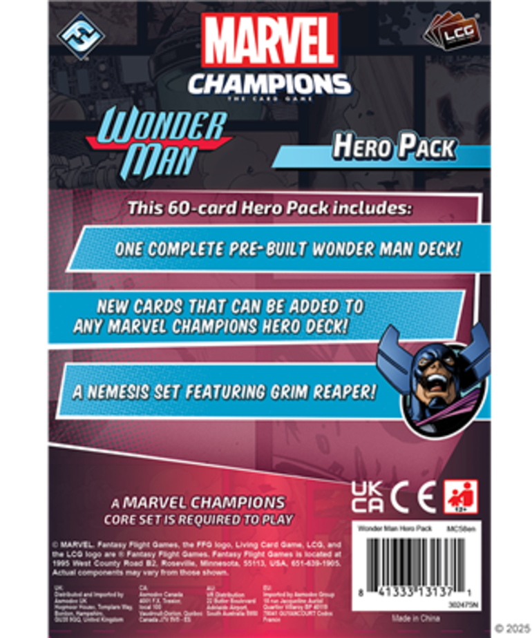 Fantasy Flight Games - FFG Marvel Champions: The Card Game - Wonder Man Hero Pack