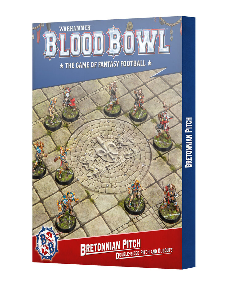 Games Workshop - GAW Blood Bowl - Bretonnian Team Pitch & Dugouts